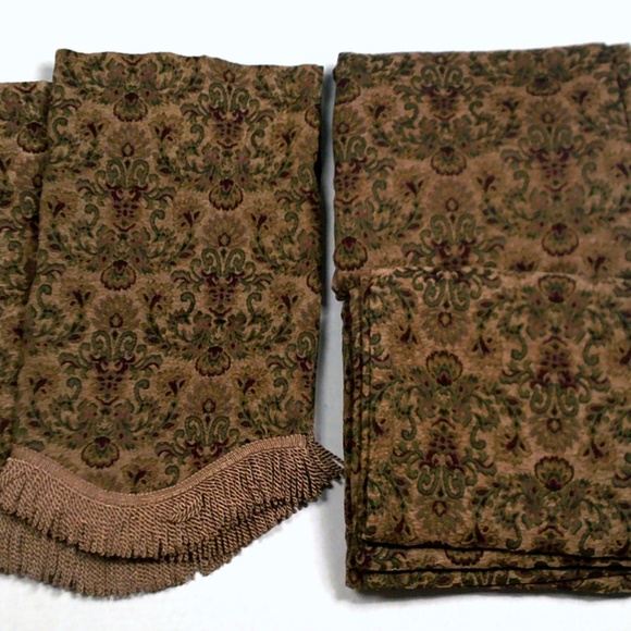 Jc Penney Accents Set 4 Vintage Drapes Valances Panels Poshmark